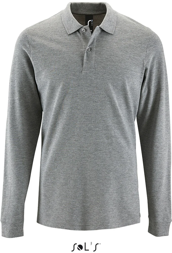 Herren Piqué Polo langarm