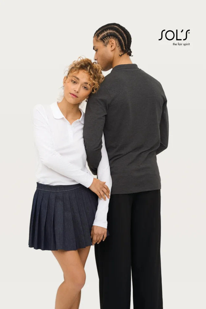 Herren Piqué Polo langarm