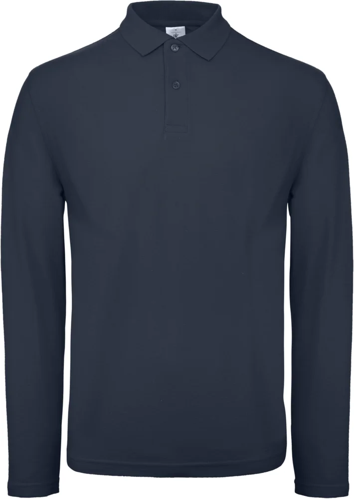 Herren Piqué Polo langarm