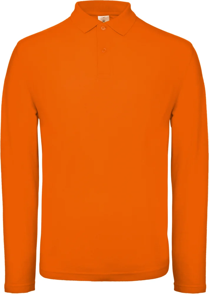Herren Piqué Polo langarm