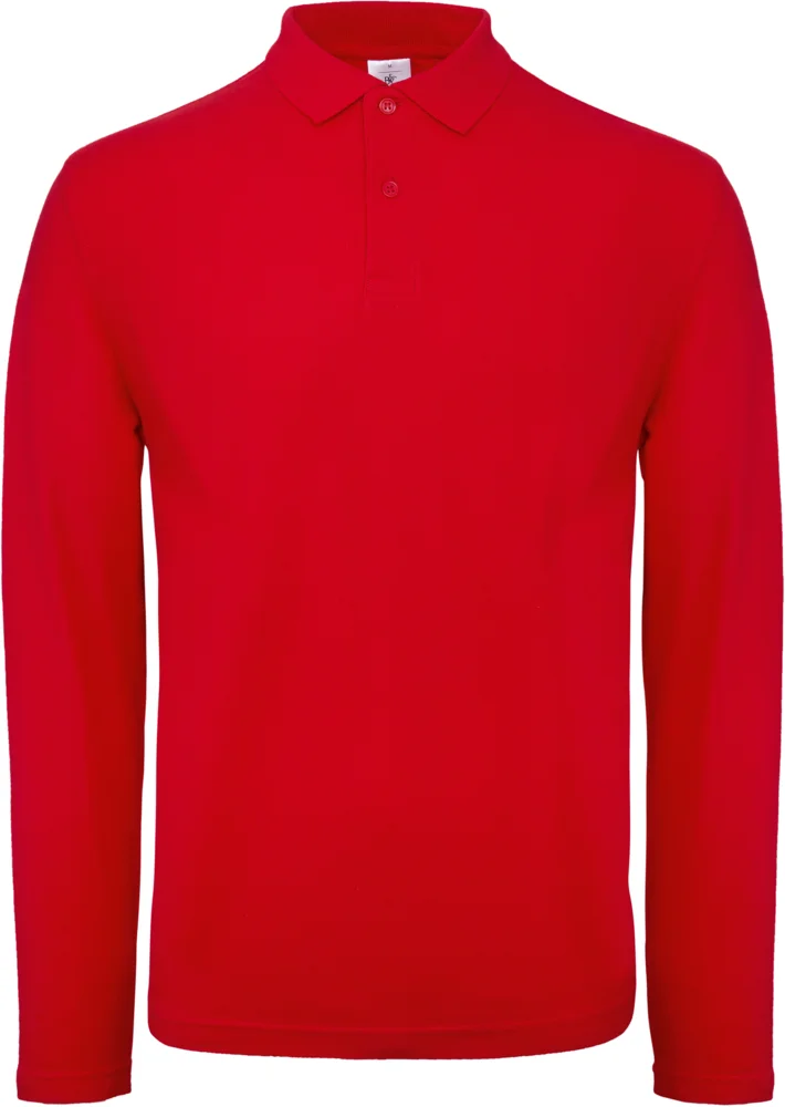 Herren Piqué Polo langarm