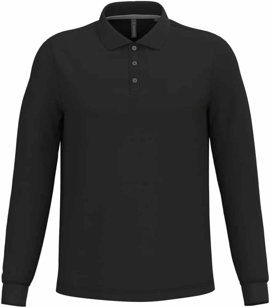 Herren Piqué Polo langarm