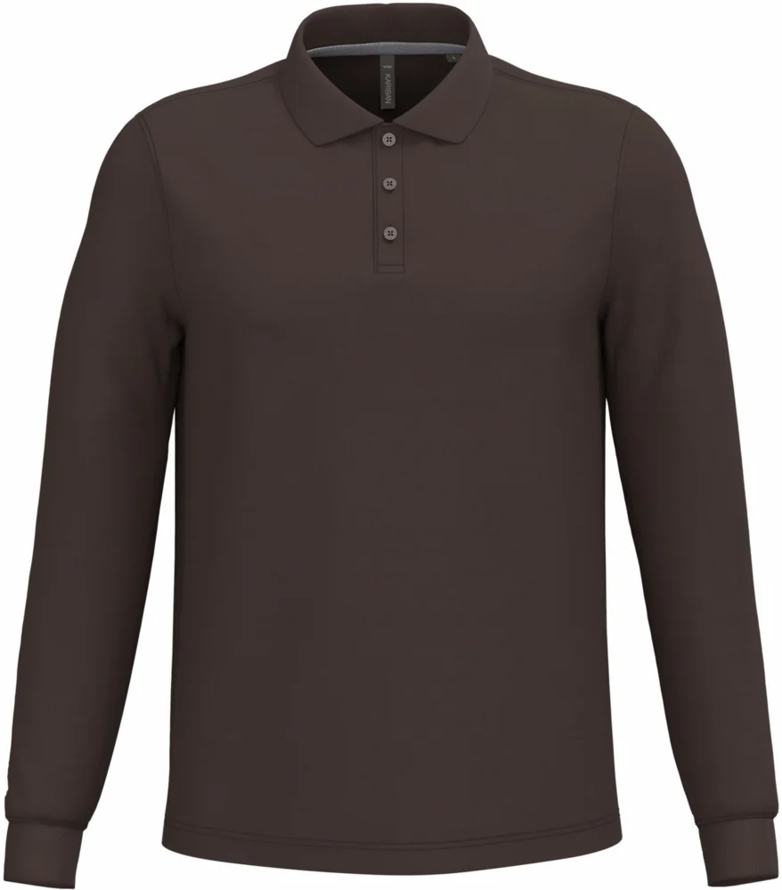 Herren Piqué Polo langarm