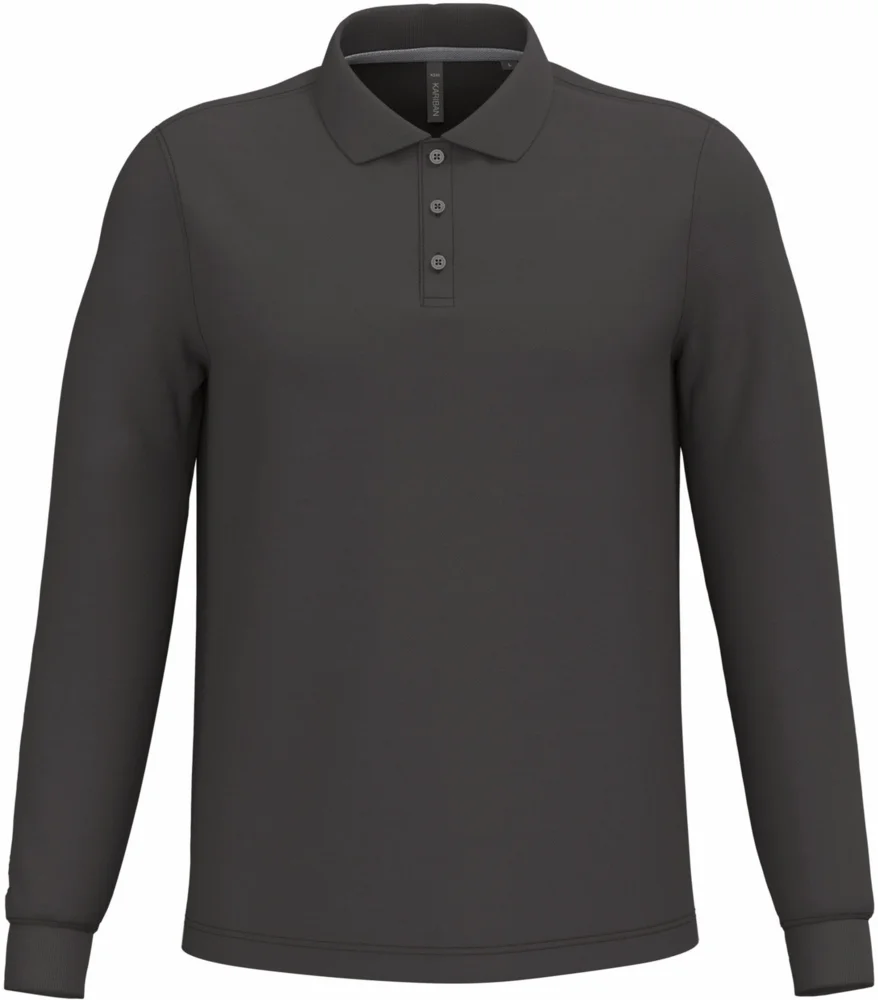 Herren Piqué Polo langarm