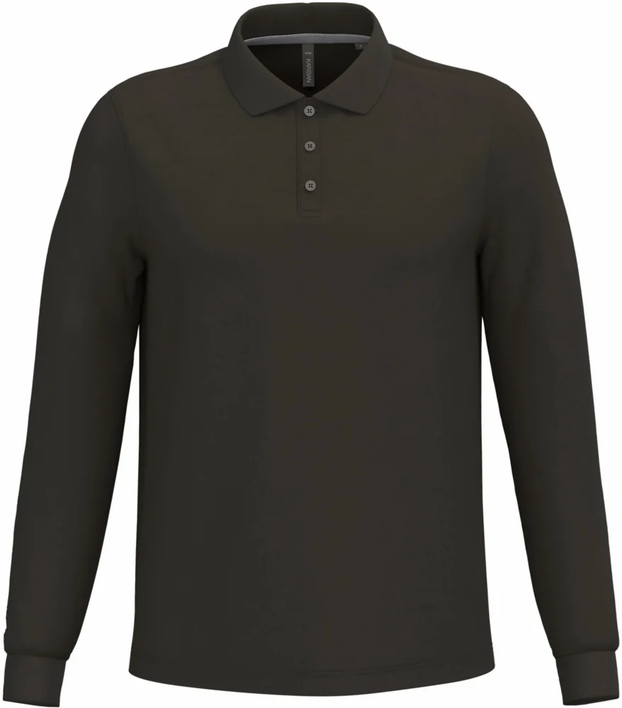 Herren Piqué Polo langarm