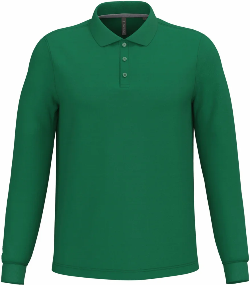 Herren Piqué Polo langarm