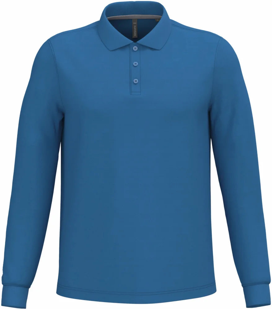 Herren Piqué Polo langarm
