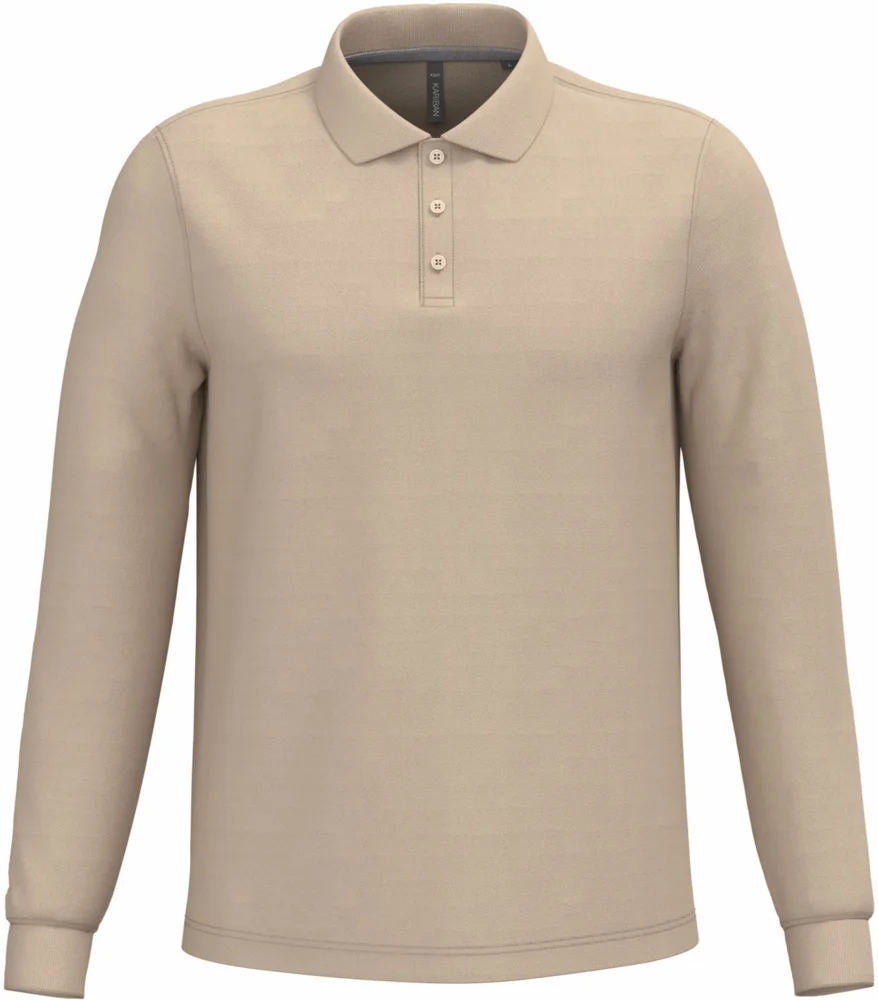Herren Piqué Polo langarm