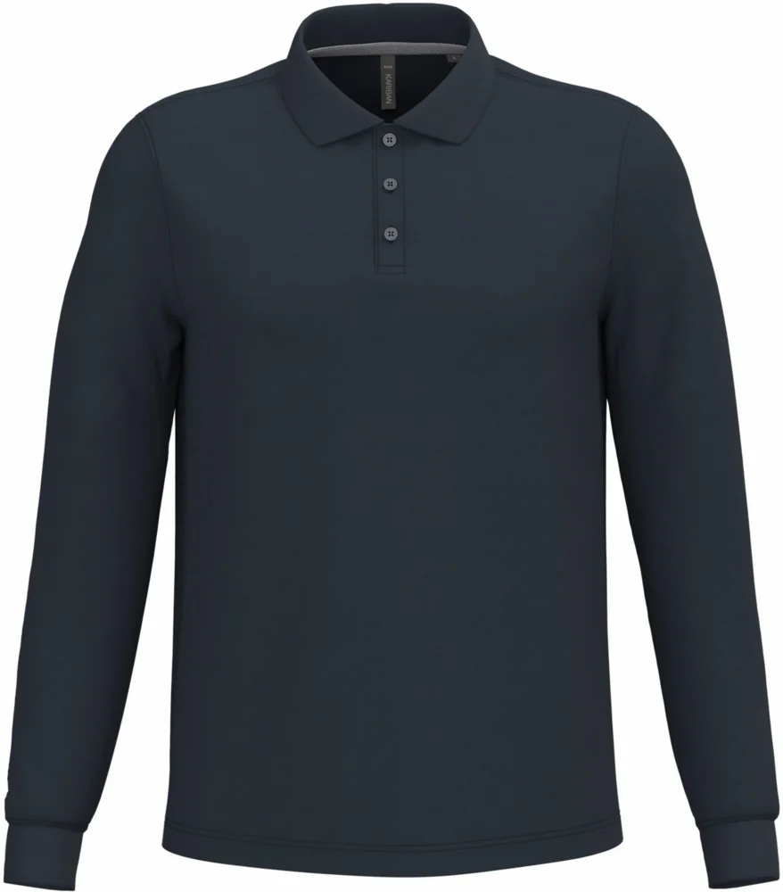 Herren Piqué Polo langarm