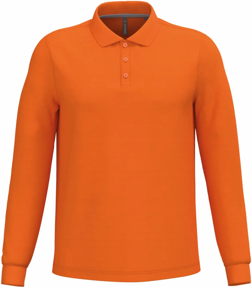 Herren Piqué Polo langarm