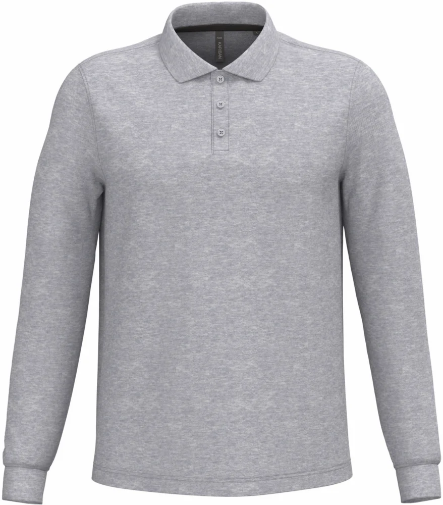 Herren Piqué Polo langarm