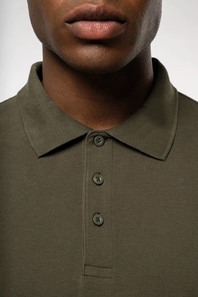 Herren Piqué Polo langarm