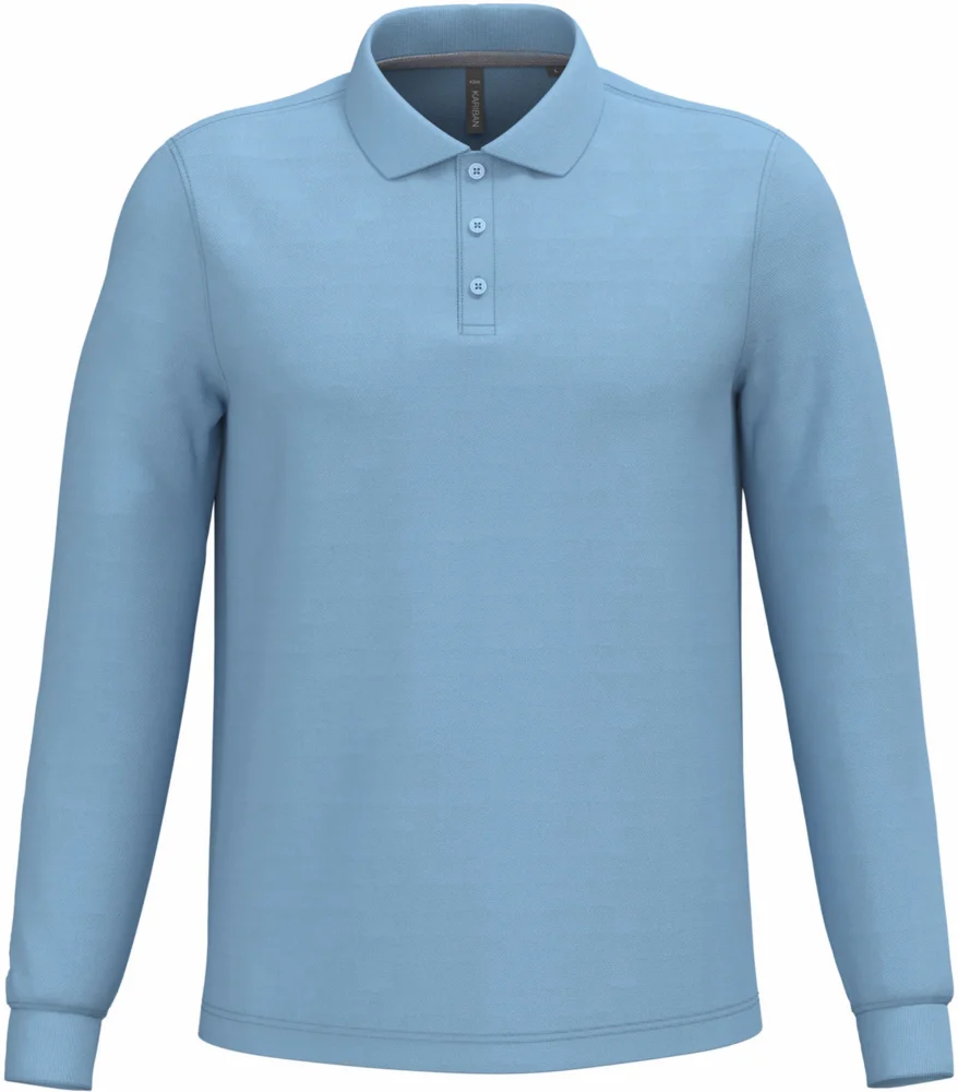 Herren Piqué Polo langarm