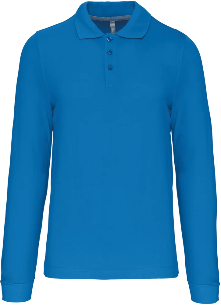 Herren Piqué Polo langarm