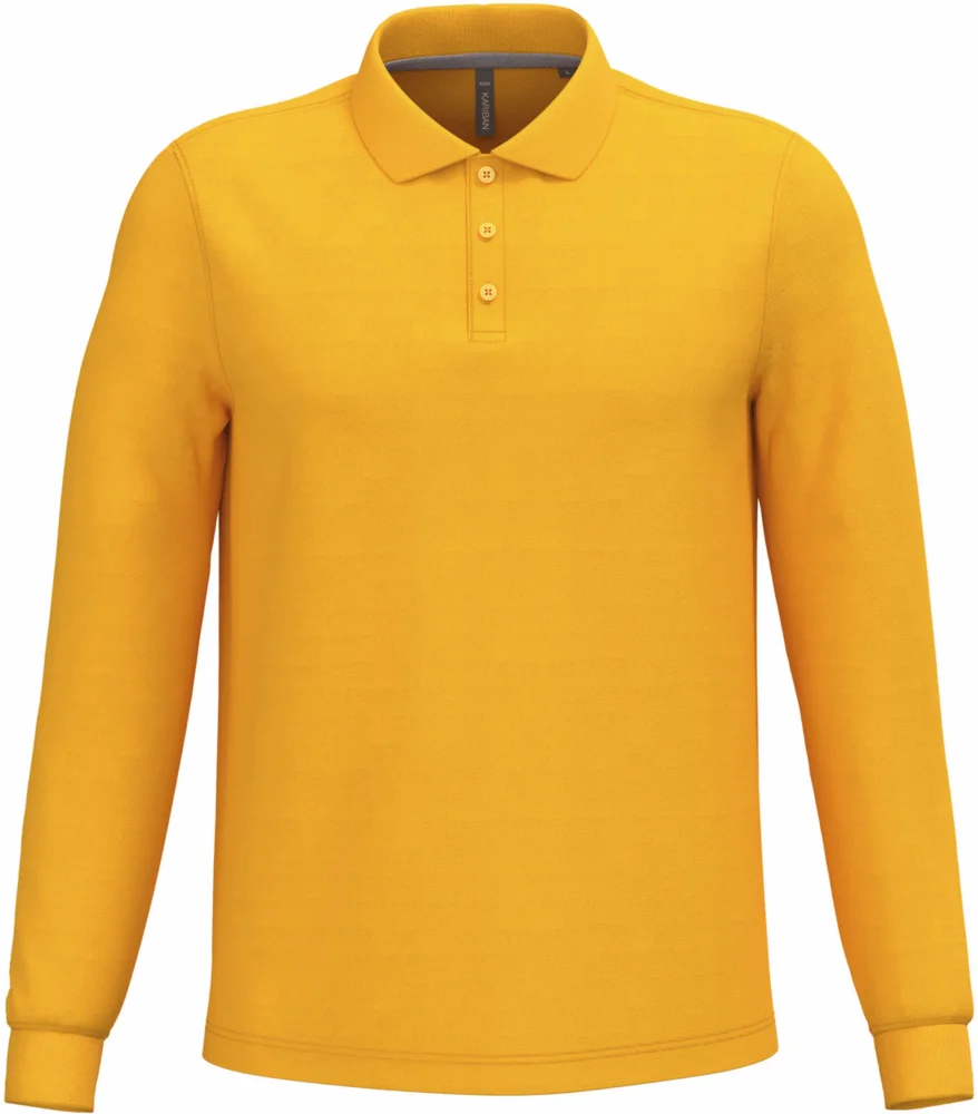 Herren Piqué Polo langarm