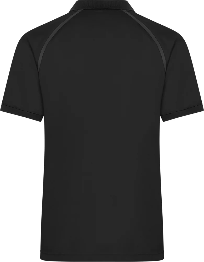 Men's piqué polo with zip