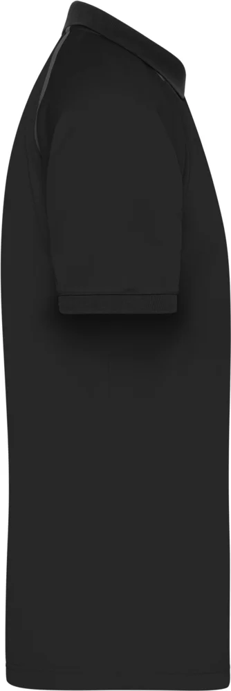 Men's piqué polo with zip