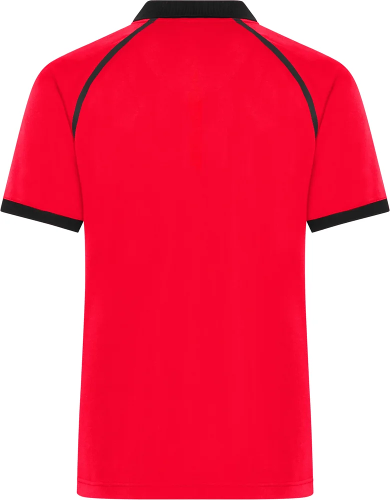 Men's piqué polo with zip