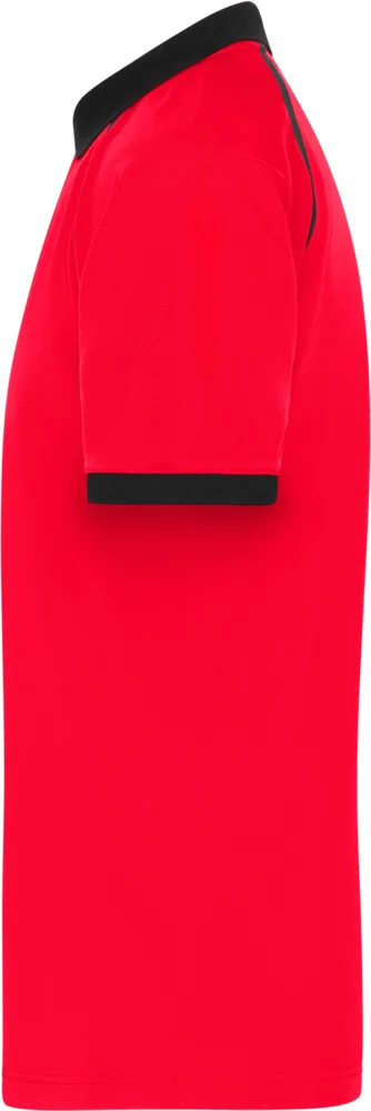 Men's piqué polo with zip