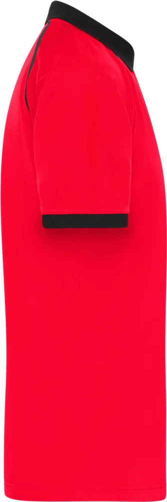 Men's piqué polo with zip