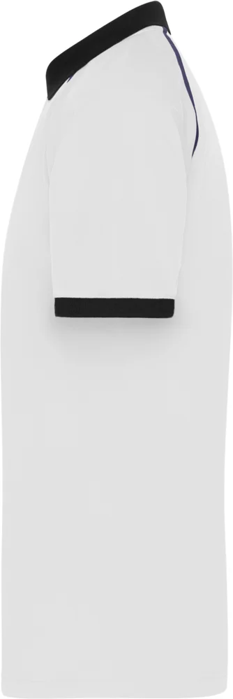 Men's piqué polo with zip