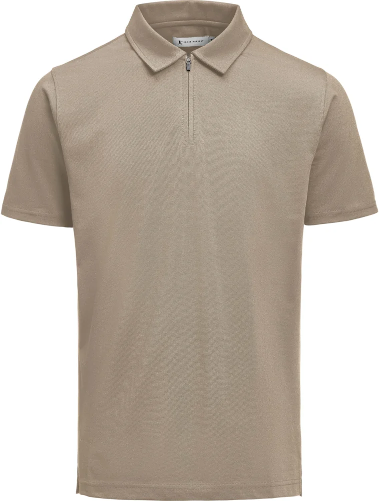 Herren Piqué Polo mit Zip