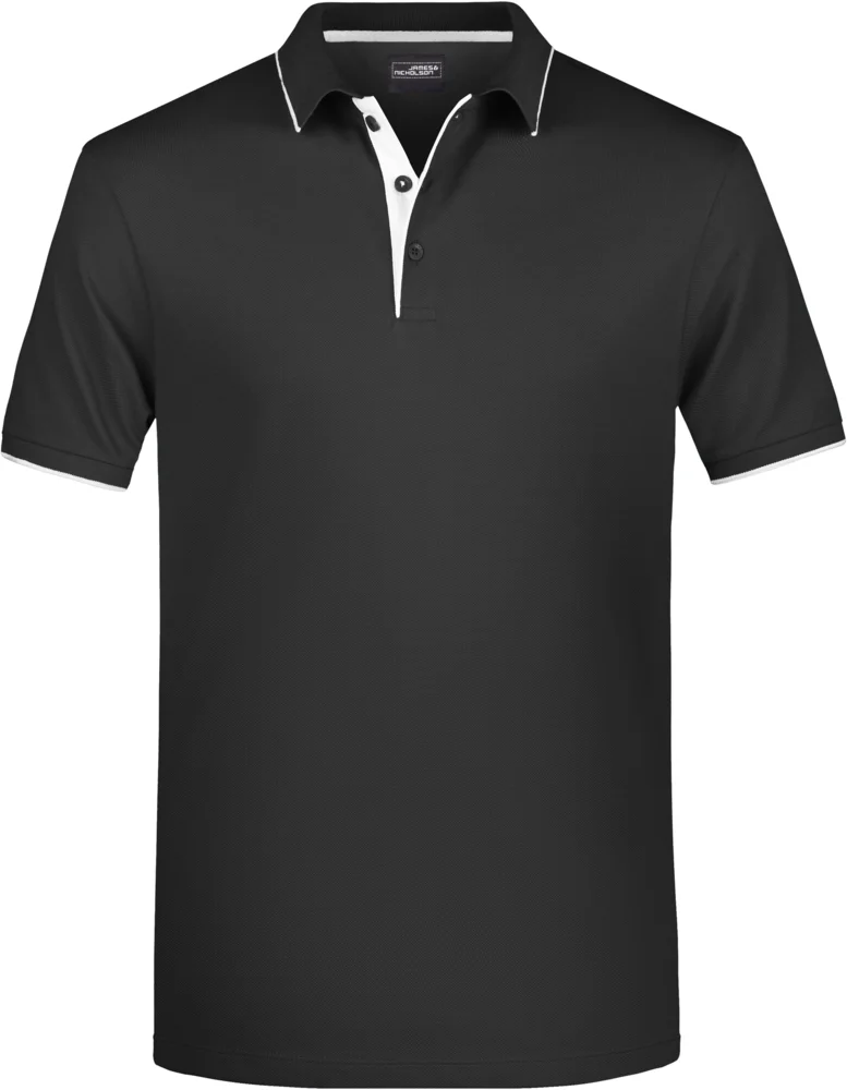 Herren Piqué Polo Stripe
