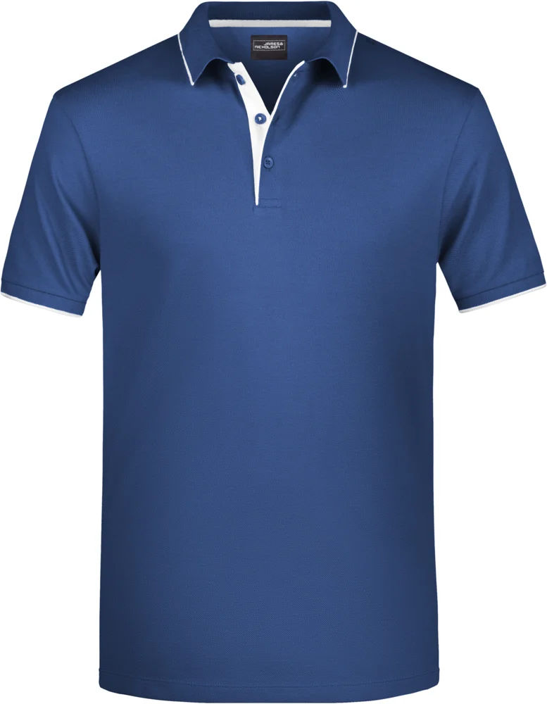 Herren Piqué Polo Stripe