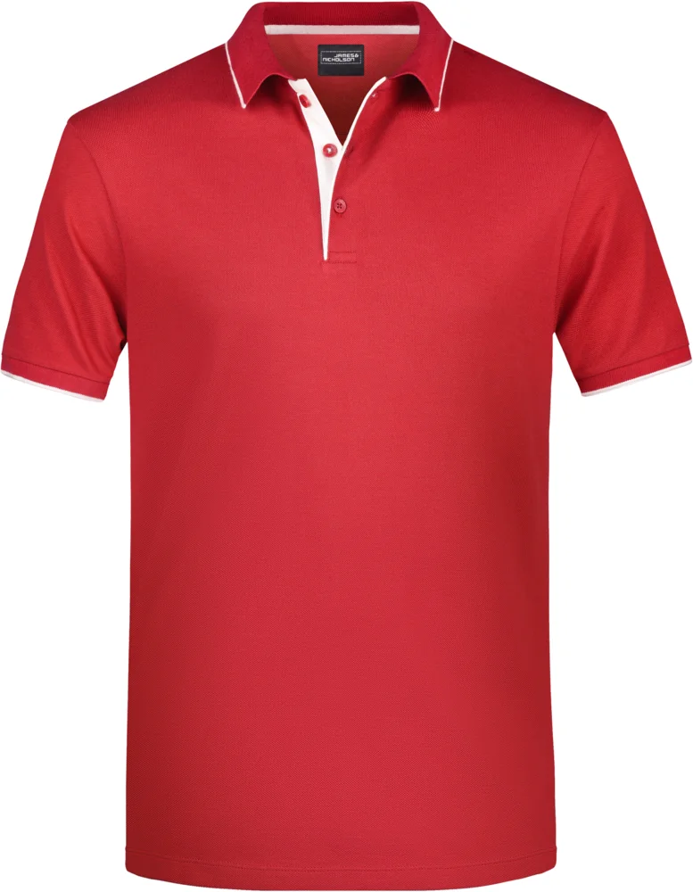 Herren Piqué Polo Stripe