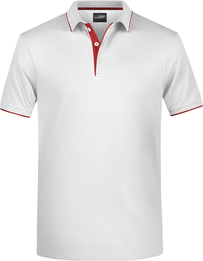 Herren Piqué Polo Stripe