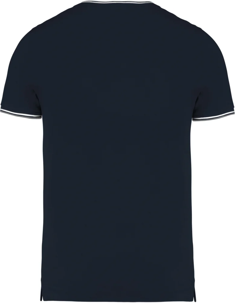 Herren Piqué V-Ausschnitt T-Shirt