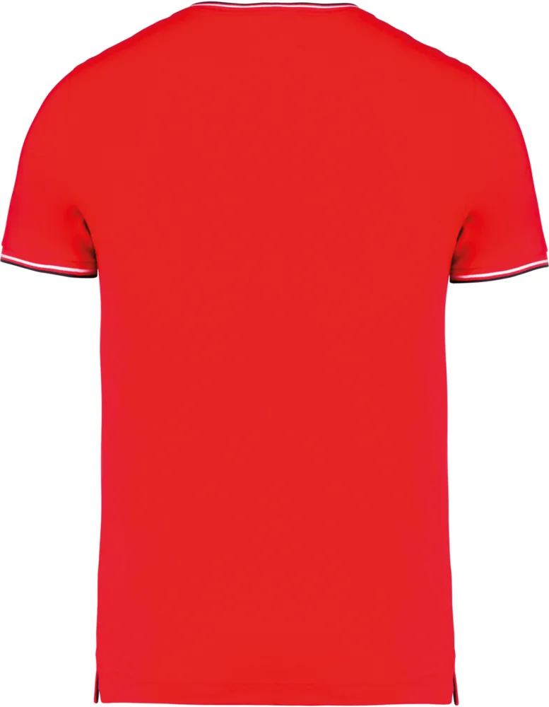 Herren Piqué V-Ausschnitt T-Shirt