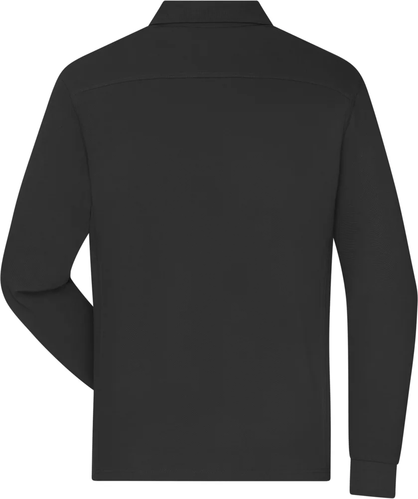 Men's piqué workwear polo long sleeve