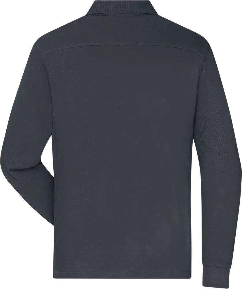 Men's piqué workwear polo long sleeve