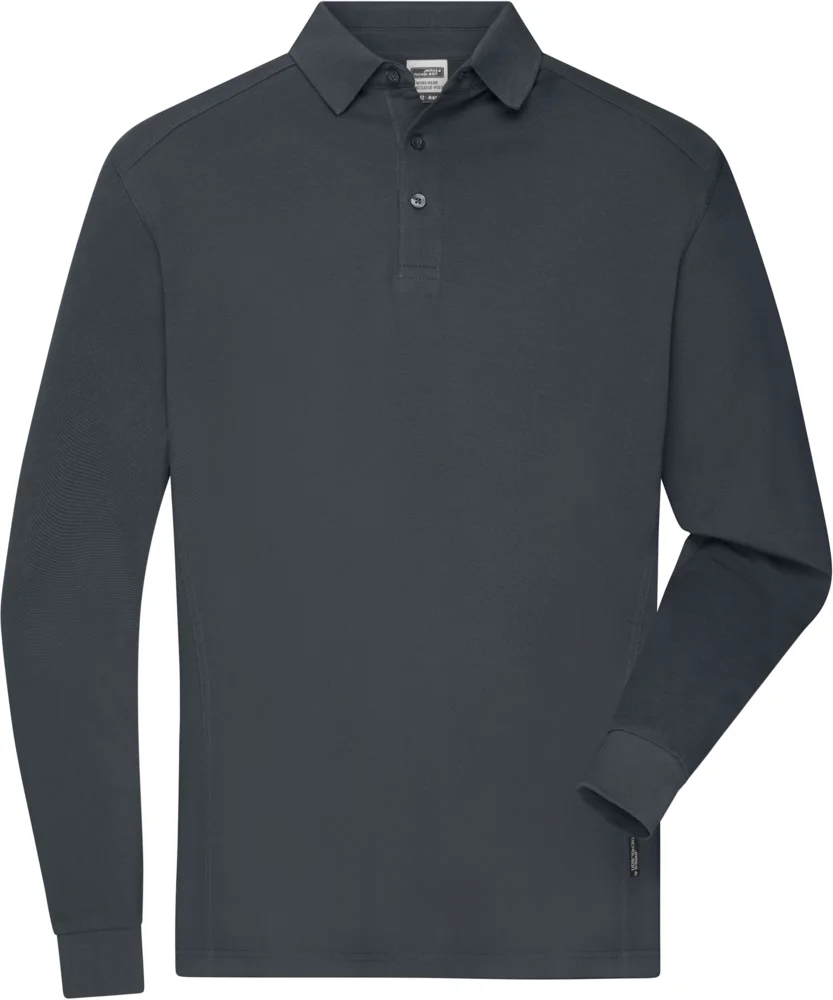 Men's piqué workwear polo long sleeve