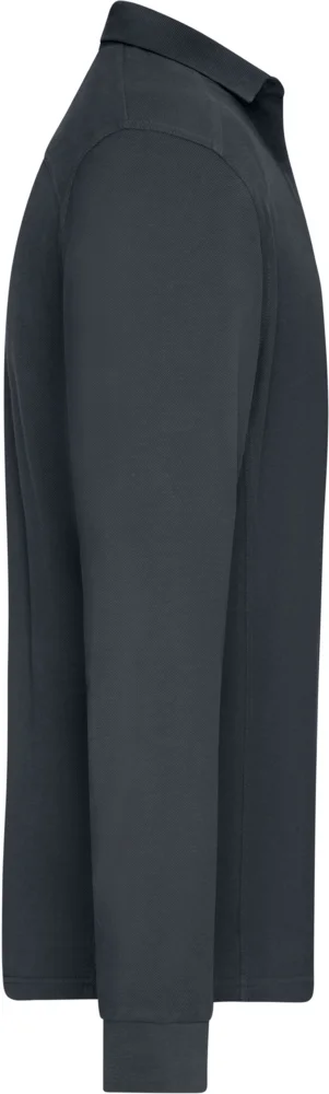 Men's piqué workwear polo long sleeve