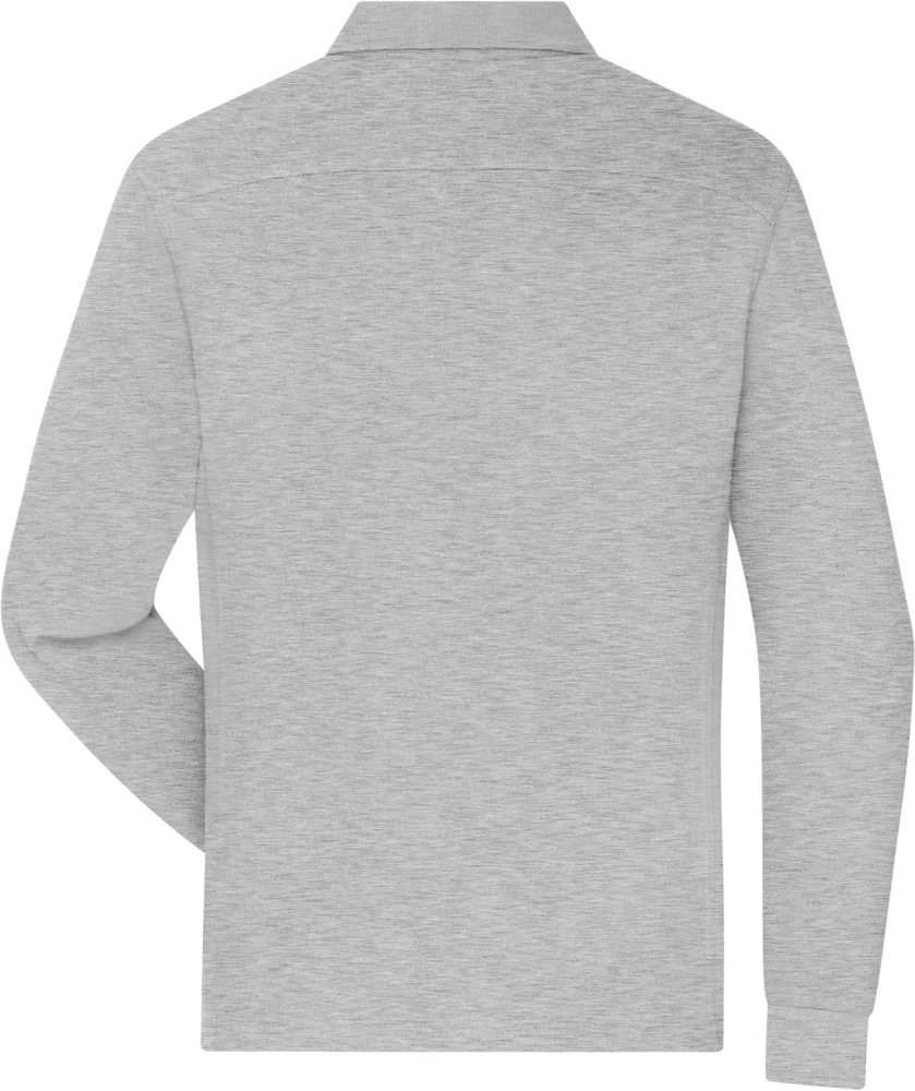 Men's piqué workwear polo long sleeve