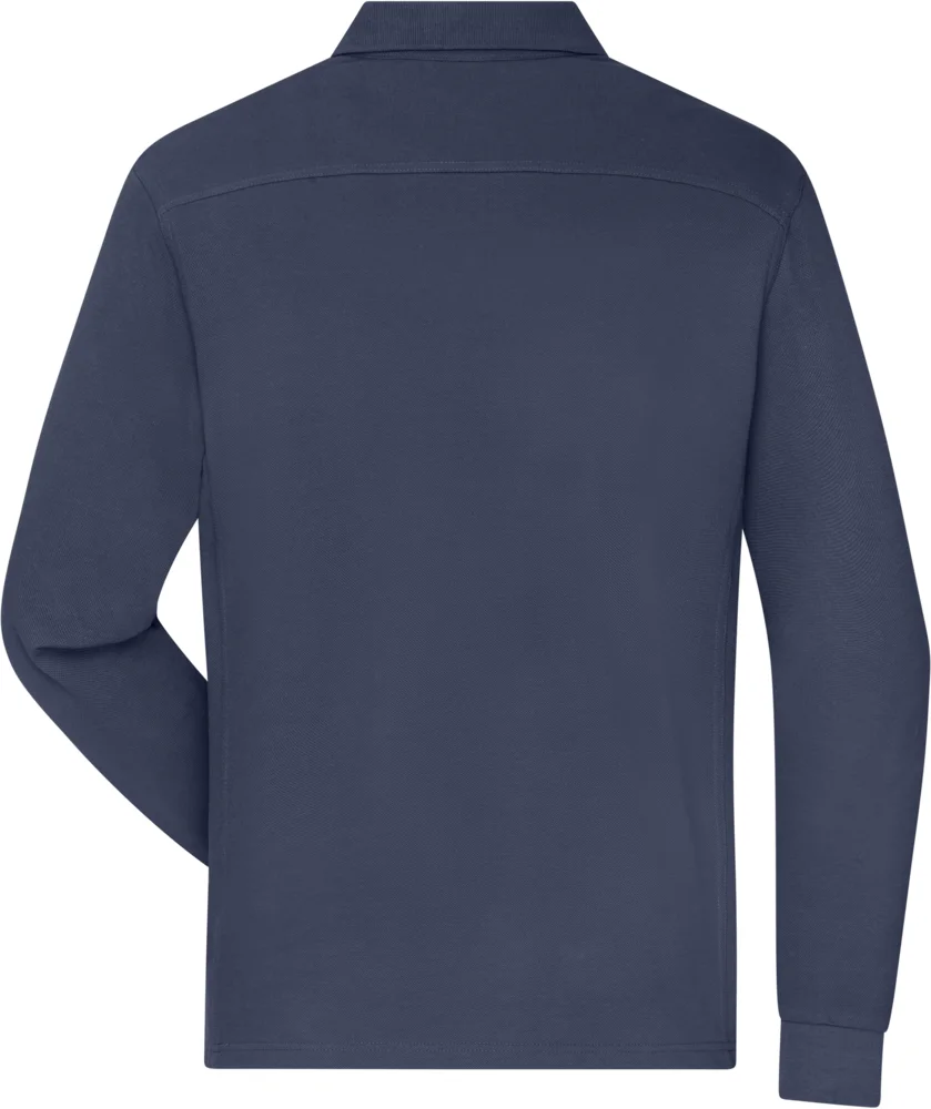 Men's piqué workwear polo long sleeve