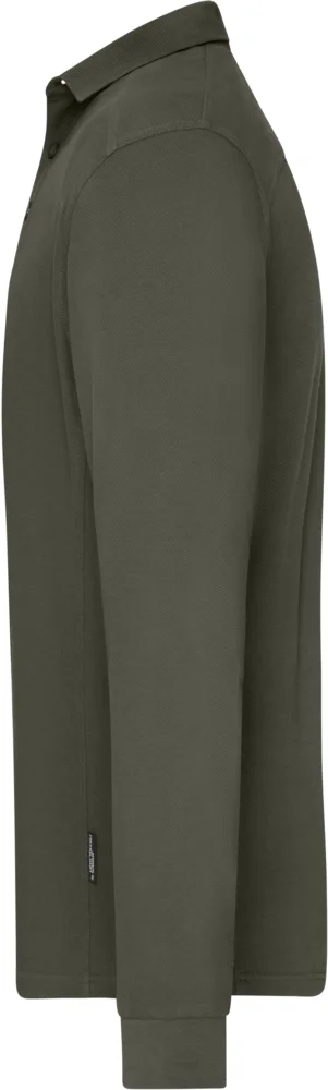 Men's piqué workwear polo long sleeve