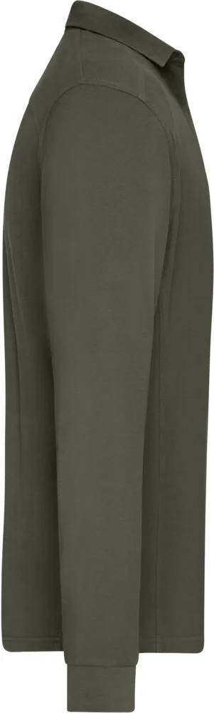 Men's piqué workwear polo long sleeve