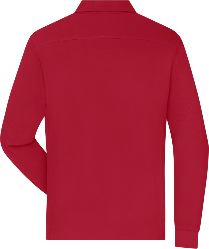 Men's piqué workwear polo long sleeve