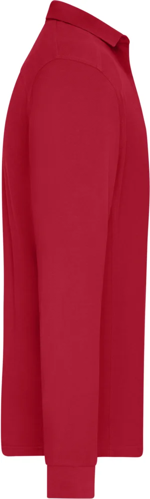 Men's piqué workwear polo long sleeve