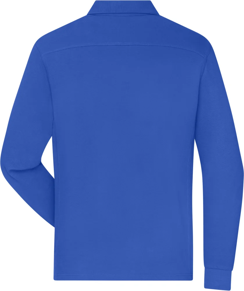 Men's piqué workwear polo long sleeve