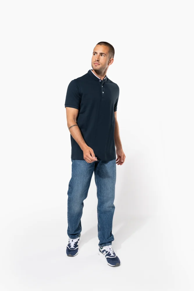 Herren Polo mit Maokragen