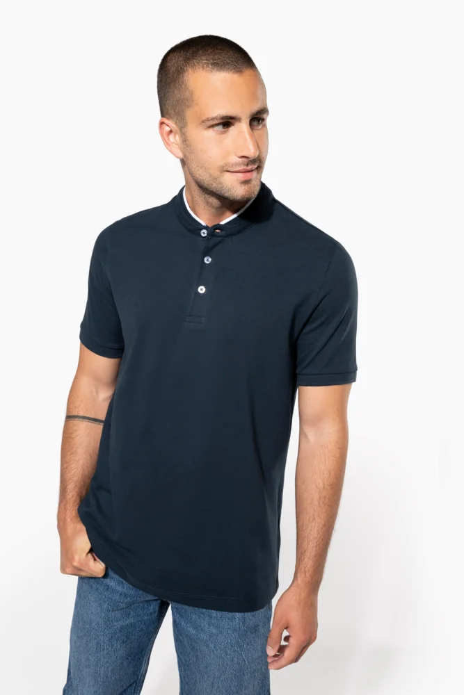 Herren Polo mit Maokragen