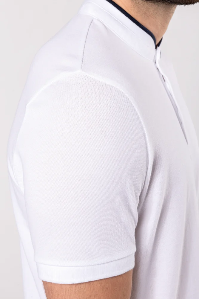 Herren Polo mit Maokragen