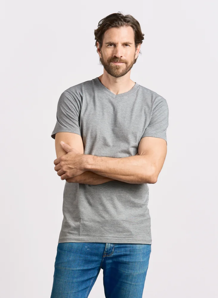 Herren Premium V-Ausschnitt T-Shirt