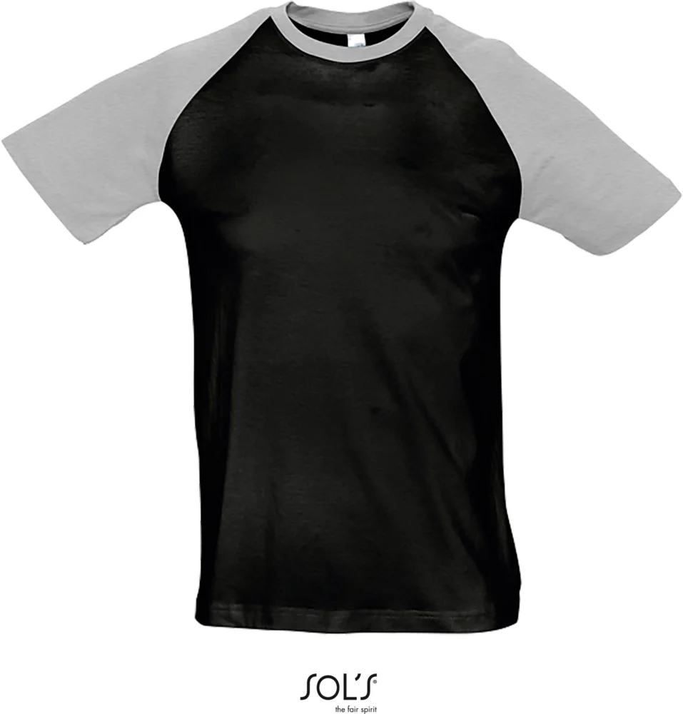 Herren Raglan T-Shirt 2-farbig