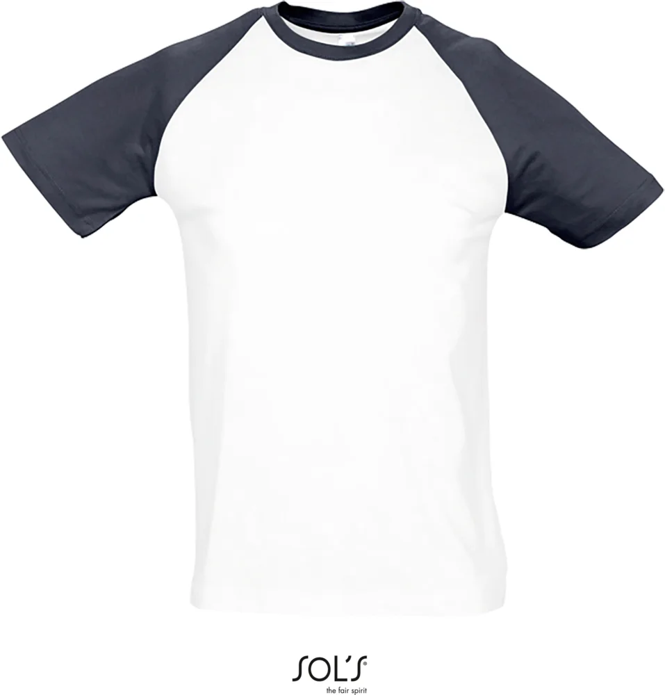 Herren Raglan T-Shirt 2-farbig