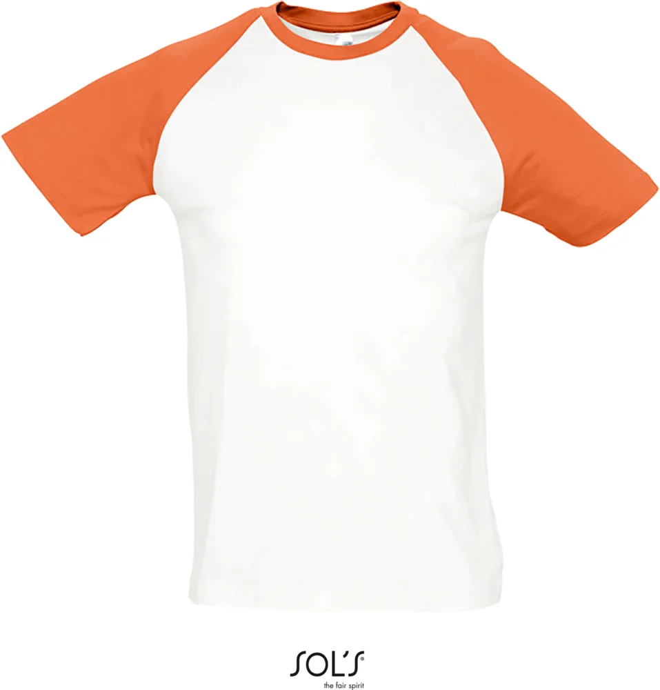 Herren Raglan T-Shirt 2-farbig